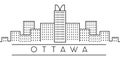 Cities of Canada, Ottawa line expand icon on white background