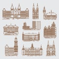 cities of netherlands. Vector illustration decorative design Royalty Free Stock Photo