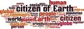 Citizen of Earth word cloud