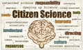 Citizen Science Illustration Royalty Free Stock Photo