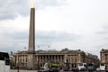 Citizen and tourist at Fountains and Obelisk,