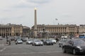 Citizen and tourist at Fountains and Obelisk,