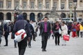 Citizen and tourist at Place de la Concorde on