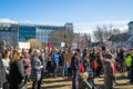 Citizens in Reykjavik at the government of Iceland