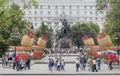 Citizens walk on Victory Day on May 09,2016 in Rostov-on-Don Royalty Free Stock Photo