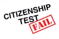 Citizenship Test Fail