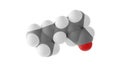 citral molecule, gluconolactone, acyclic monoterpene aldehyde, molecular structure, isolated 3d model van der Waals Royalty Free Stock Photo