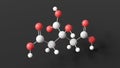 citric acid molecule, molecular structure, colorless weak organic acid, ball and stick 3d model, structural chemical formula with