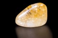 Citrine on a black background