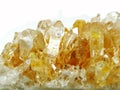 Citrine geode geological crystals Royalty Free Stock Photo