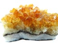 Citrine geode geological crystals Royalty Free Stock Photo
