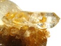 Citrine geode geological crystals Royalty Free Stock Photo