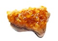 Citrine geode geological crystals Royalty Free Stock Photo