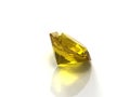 Citrine jewel on white background