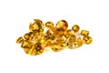 Citrine mixed facets Royalty Free Stock Photo