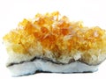 Citrine rock ctystal quartz geode geological crystals