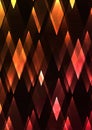 Citrine and ruby fractal crystal shine abstract dark background