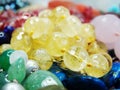 Citrine semigem crystals beads