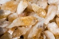 citrine semigem stone as mineral rock geode crystals