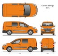 Citroen Berlingo Long 2016 Professional Van Royalty Free Stock Photo