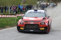 Citroen C3 rally car during a speed test of the 17th Rally Regione Piemonte which took place on 13 and 14 April 2023