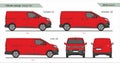 Citroen Jumpy Cargo Van L1, L2, L3 2016-present Royalty Free Stock Photo