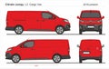 Citroen Jumpy Cargo Van L3 2016-present Royalty Free Stock Photo