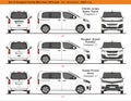Set of Compact L1 Family Mini Vans 2016