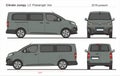 Citroen Jumpy SpaceTourer Van 4 doors L3 2016-present Royalty Free Stock Photo