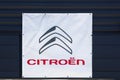 Citroen logo on a banner of a dealer