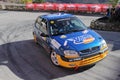 A Citroen Saxo VTS race car involved in the race Royalty Free Stock Photo