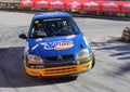 A Citroen Saxo VTS race car involved in the race Royalty Free Stock Photo