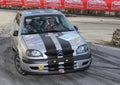 A Citroen Saxo VTS race car involved in the race Royalty Free Stock Photo