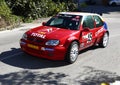 Citroen Saxo. 9ÃÂ° Chiavari-Leivi uphill race- Leivi  Italy. Royalty Free Stock Photo