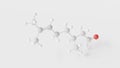 citronellal molecule 3d, molecular structure, ball and stick model, structural chemical formula monoterpenoid aldehyde