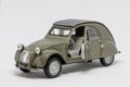 CitroÃÂ«n 2CV 1952 diecast model 1/32 scale driver door opened Royalty Free Stock Photo