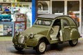 CitroÃÂ«n 2CV 1952 diecast model 1/32 scale driver door opened Royalty Free Stock Photo