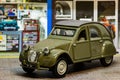 CitroÃÂ«n 2CV 1952 diecast model 1/32 scale left side Royalty Free Stock Photo