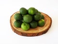 Citrus Ã amblycarpa is an artificial hybrid species of citrus lime.