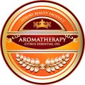 Citrus Aromatherapy Essential Oil Product Label