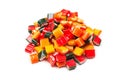 Citrus colorful candies. Jelly sweets