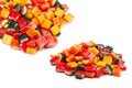 Citrus colorful candies. Jelly sweets