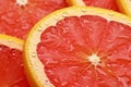 Citrus delight, close-up of refreshing grapefruit slices