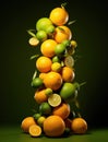 Juicy yellow citrus freshness food vitamin fruit background ripe oranges fresh