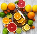 Citrus fresh fruits Royalty Free Stock Photo