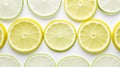 the citrus fruit. lime, orange, and lemon. Slices on a white backdrop, isolated. Collection. Royalty Free Stock Photo