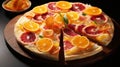 Citrus Fruit Pizza Slices - Bold And Graceful Chinapunk Style