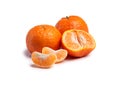 Citrus, fruit and tangerine for minerals, detox and vitamin c on isolated white background. Food, closeup and organic