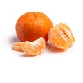 Citrus, fruit and tangerine for nutrition, detox and vitamin c on isolated white background. Food, closeup and organic