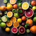 Citrus Fruits Flatlay